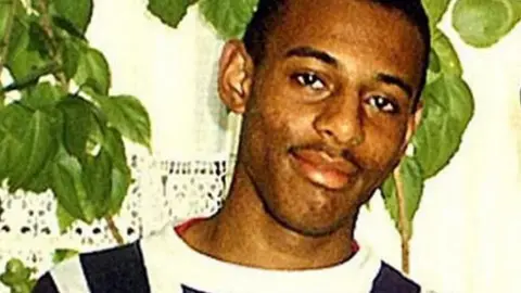 LONDON METROPOLITAN POLICE Murdered black teenager Stephen Lawrence