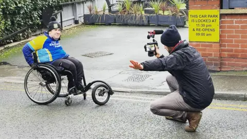 Fraser Lamb Fraser at the end of the challenge