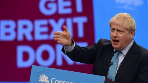 Getty Images Boris Johnson speech