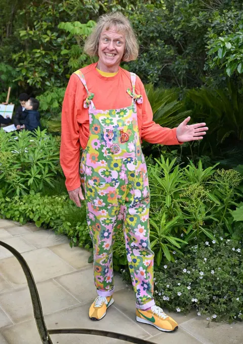 Getty Images Grayson Perry attends the RHS Chelsea Flower Show 2026 at The Royal Hospital Chelsea on May 18, 2026 in London, England. 