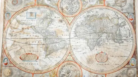 Woolley and Wallis John Speed's map of the world