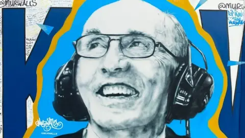 MurWalls Mural of Sir Frank Williams at Silverstone