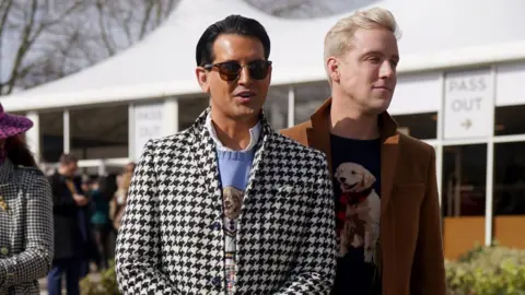 Joe Giddens Ollie Locke and husband Gareth Locke