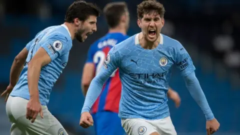 John Stones celebrates