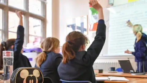 Ben Birchall Pupils in classroom