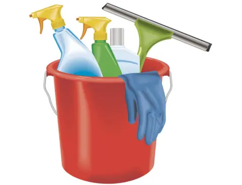 Getty Images Illustration of window cleaning tools