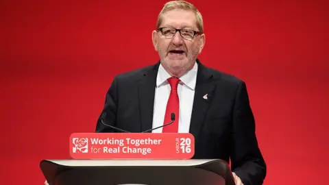 Getty Images Unite boss Len McCluskey