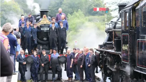 East Somerset Railway Engine 41313 restored by East Somerset Railway