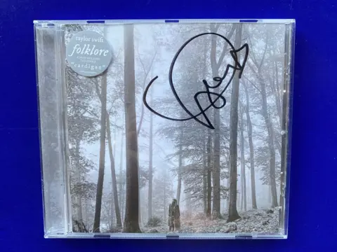 Taylor Swift signed Folklore CD