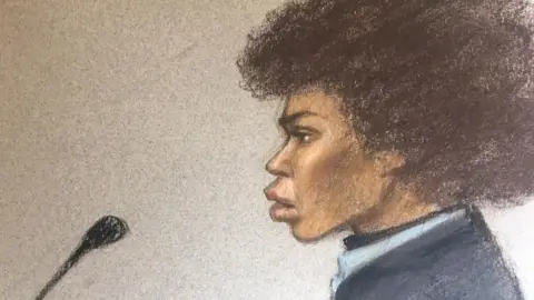 Julia Quenzler/BBC Artist's sketch of Berlinah Wallace