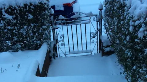 Gate in the snow