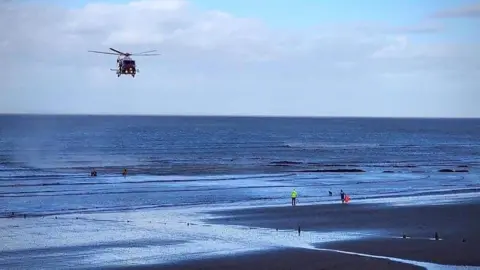 HM Coastguard Minehead Blue Anchor Beach, Somerset