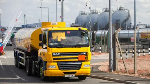 Getty Images Tanker leaves refinery