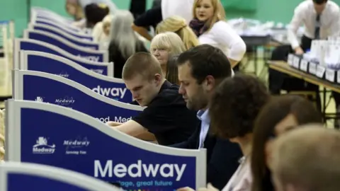 Getty Images Medway election count