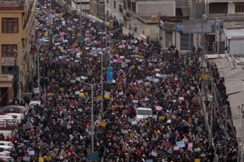 Special arrangement Ladakh protests