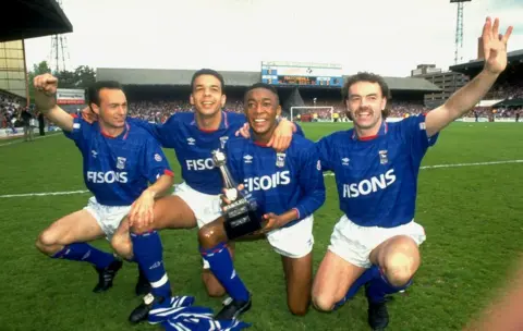 Getty Images Simon Milton, Jason Dozzell, Chris Kiwomya and John Wark