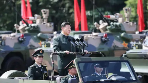 Getty Images Xi Jinping at a PLA parade