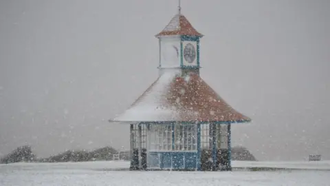 Alice at the beach/BBC Weather Watchers Frinton-on-Sea in Essex