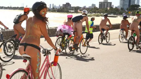 Getty Images World Naked Bike Ride