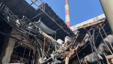 Power plant destruction
