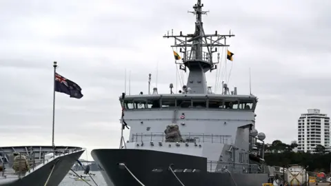 Hannah Peters HMNZS Wellington departs from Auckland to Tokelau and the Northern Cook Islands to deliver Pfizer COVID-19 vaccines