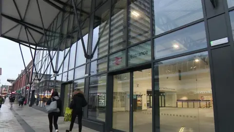 BBC Sunderland railway station's new Southern entrance