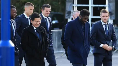 AFP/Getty Images Players and others attending the opening of the garden