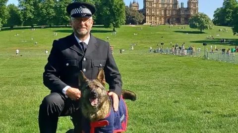 Avon and Somerset Police PC Pete Flinn and Belle