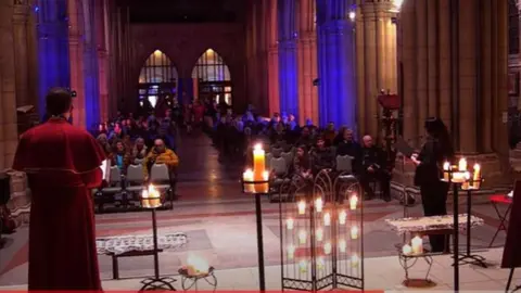 Truro Cathedral  the vigil at Truro Cathedral