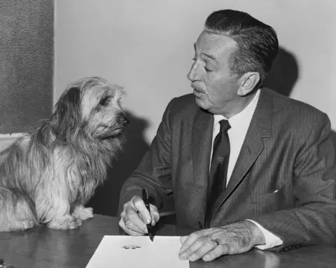 Getty Images Greyfriars Bobby and Walt Disney