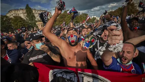 Getty Images Paris St Germain fans