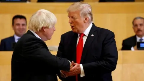 Reuters Boris Johnson and Donald Trump