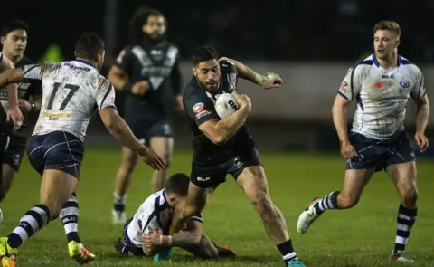 Getty Images The Rugby League Four Nations match between Scotland and New Zealand in 2016