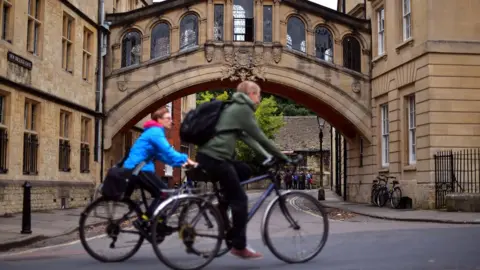 Getty Images Cyclists in Oxford