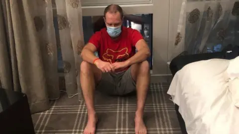 Catharina Vorster Quarantine hotel room