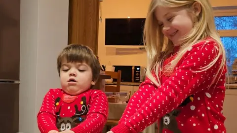 Family Gunner and his sister