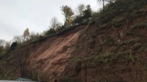 Mansfield District Council Landslide work in 2019