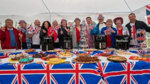 Tefal Street party in Fry Crescent in Burgess Hill