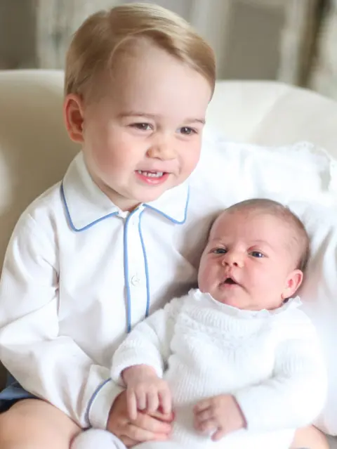 Duchess of Cambridge George and Charlotte