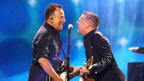 Getty Images Bruce Springsteen and Bryan Adams