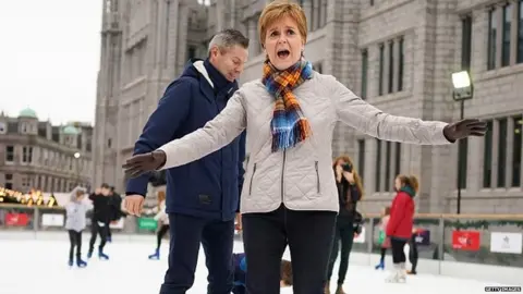 Getty Images Nicola Sturgeon during the 2019 general election