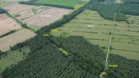 Norfolk Police The area and surroundings where Peter Wrighton was found