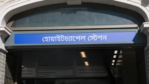 Kois Miah The Bengali signs were installed at the newly revamped station