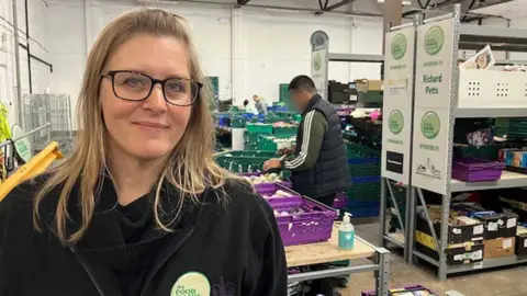 Andy Holmes/BBC Louisa Hobbs, the MK Food Bank