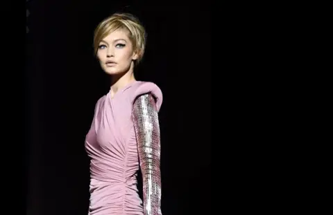 Getty Images Gigi Hadid at the Tom Ford Spring Summer 2018 Show