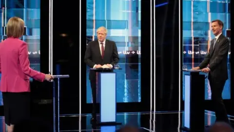 ITV Boris Johnson and Jeremy Hunt