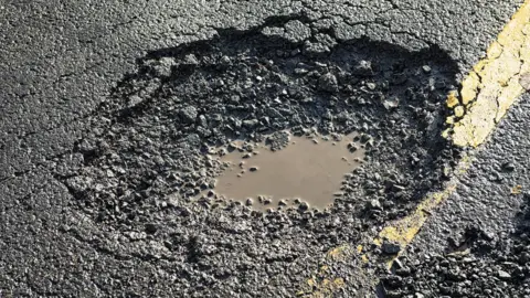 Getty Images A pothole