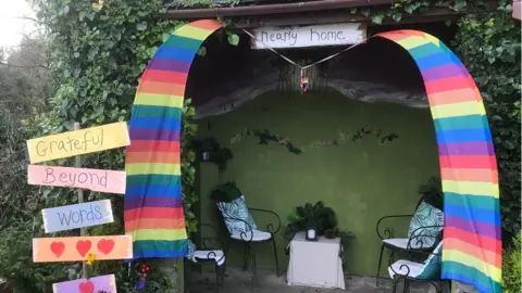 Fowey Pretty Bus Stop NHS makeover