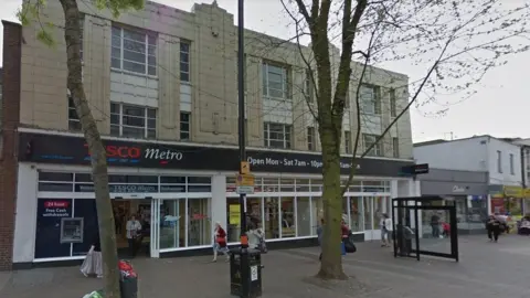 Tesco Metro in Abingdon Street in Northampton