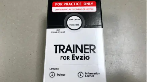 The Evzio naloxone auto-injector for opioid overdoses